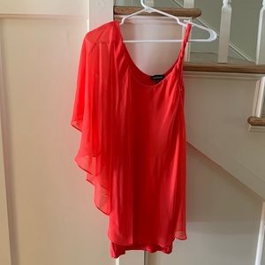 Bebe coral mini dress